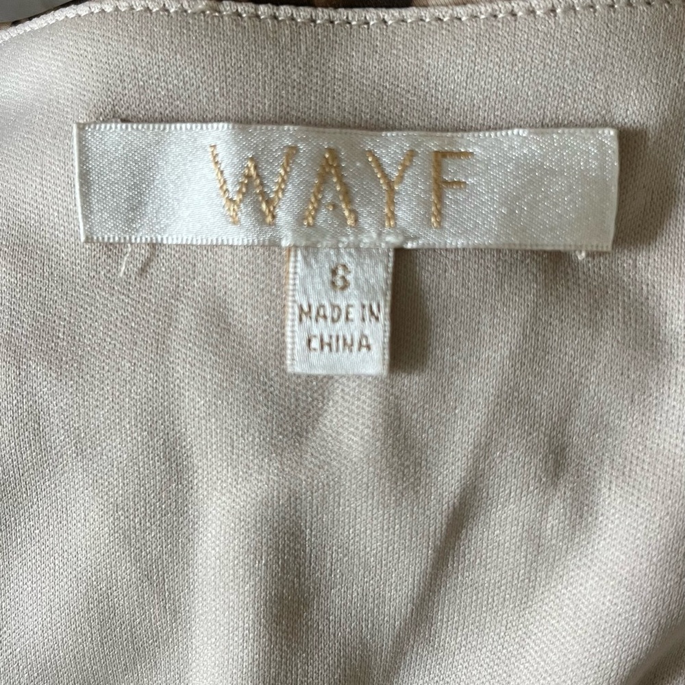 🔥WAYF Leopard woman’s Dress-Small-long sleeves Stretch With Ruched Waist NWOT - Picture 8 of 9